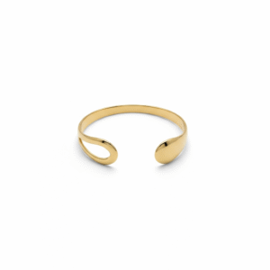 Gold-Plated Open Cuff Bracelet