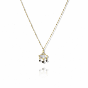 Gold-Plated Necklace with Geometric Pendant