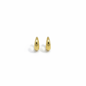Gold Teardrop Hoop Earrings – Minimal & Elegant