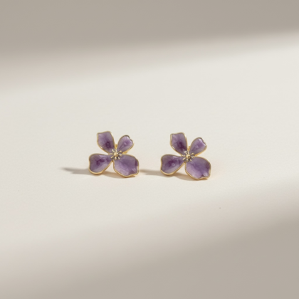 Lavender Bloom Earrings