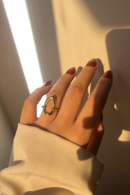 Golden Stone Ring